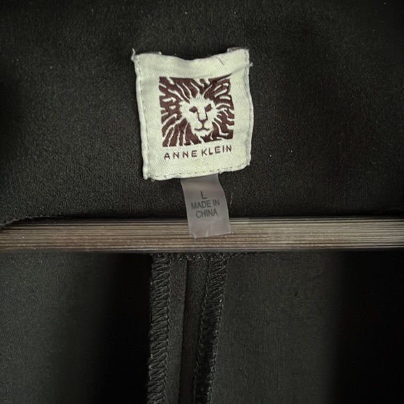 Anne Klein Collared Black Blazer New Size L - Picture 3 of 4